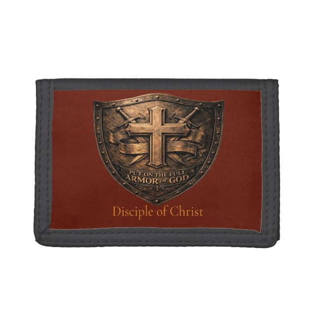 Ephesians 6:10-18 Personalized Trifold Wallet (Front)