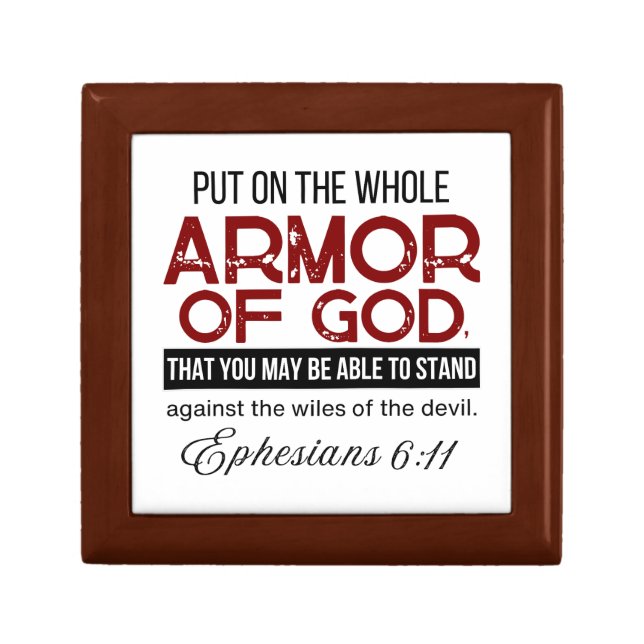  Ephesians 6:11 Put on the Whole Armor of God Gift Box (Front)