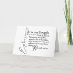 Ephesians 6:12 Christian Stay Strong All Occasion Card