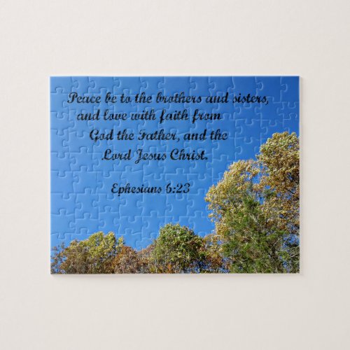 Ephesians 623 Peace be to the brothers and sister Jigsaw Puzzle