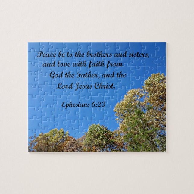 Ephesians 6:23 Peace be to the brothers and sister Jigsaw Puzzle (Horizontal)