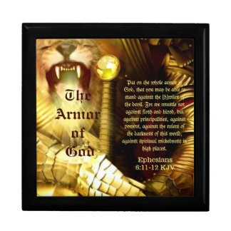 Ephesians 6 Wooden Jewelry Keepsake Box