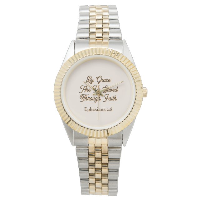 Ephesians By Grace are Ye Saved Scripture  Watch (Front)