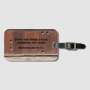 Ephesians Put on the full armor of God Luggage Tag