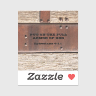 Ephesians Put on the full armor of God Sticker