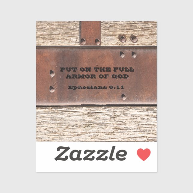 Ephesians Put on the full armor of God Sticker (Sheet)