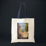 Ephesus Turkey Travel Art Vintage Tote Bag<br><div class="desc">Ephesus in a vector art style. Ephesus is an ancient city in Turkey’s Central Aegean region,  near modern-day Selçuk. Its excavated remains reflect centuries of history,  from classical Greece to the Roman Empire.</div>