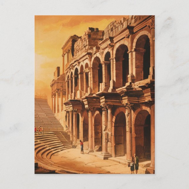 Ephesus, Turkey. Vintage amphitheater Ruins Postcard (Front)