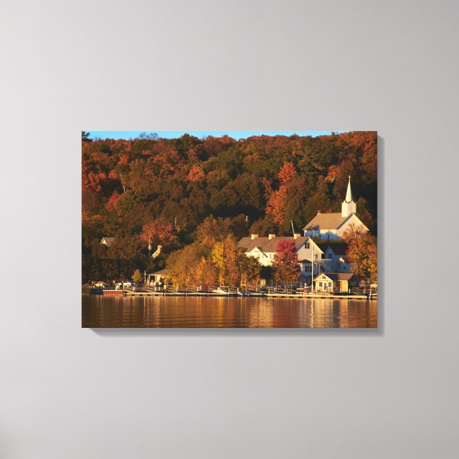 Ephraim, Wisconsin at Sunset Canvas Gallery Wrap Print (Front)