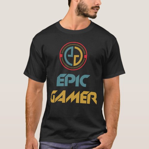  Epic  Unique Cool Gaming LOGO gift T_Shirt