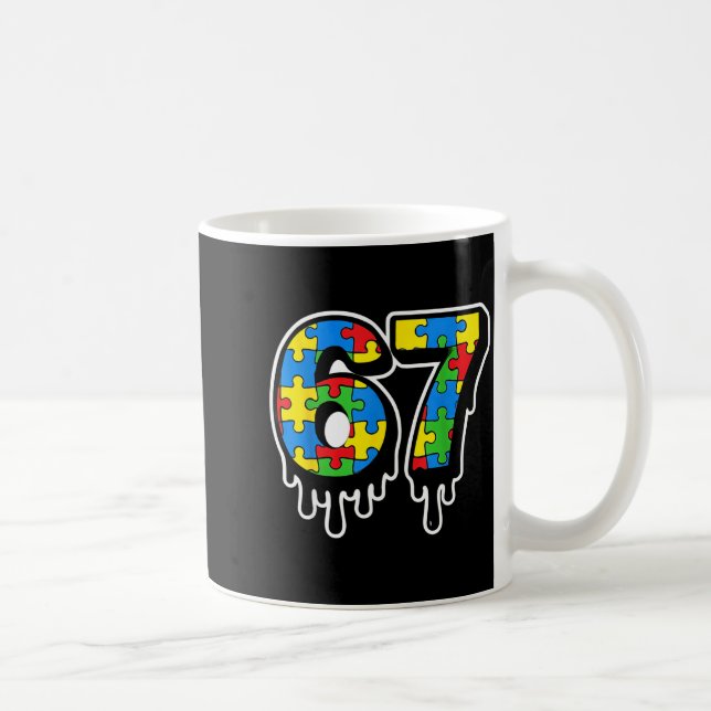 Epic 67 Six Autism Drip Seven Number Coffee Mug (Right)