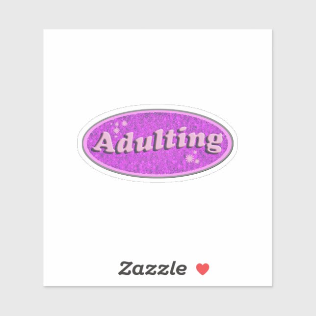 Epic Adulting Slogan Flashback Vintage Fun Sticker (Sheet)