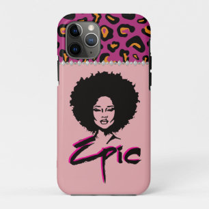 Epic African American Black Afro Woman iPhone 11 Pro Case