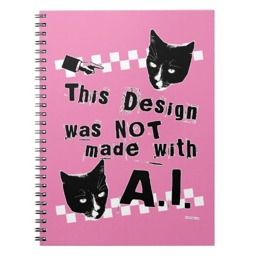 Epic Anti Artificial Intelligence Punk Statement Notebook