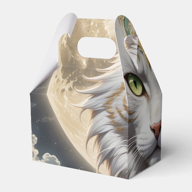 Epic Armored Cat Warrior Favor Boxes (Back Side)