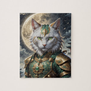 Epic Armored Cat Warrior Jigsaw Puzzle
