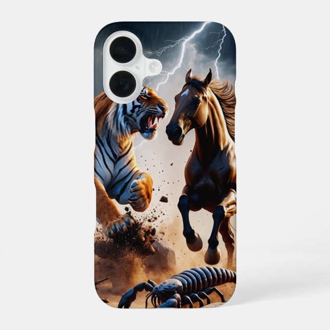 Epic battle scene iphone case (Back)