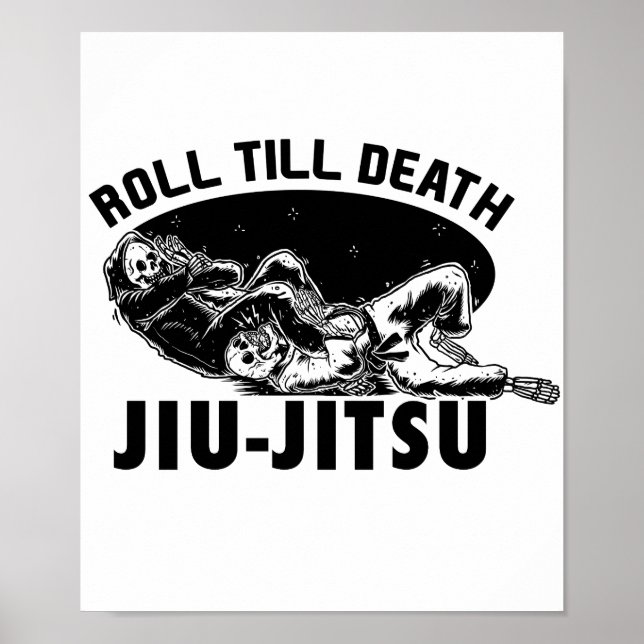 Epic Bjj Grim Reaper Jiu-jitsu Armbar poster (Front)