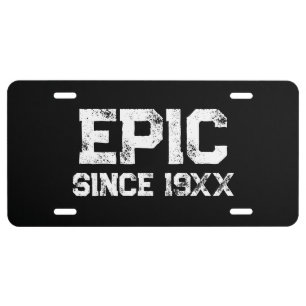 EPIC car license plate