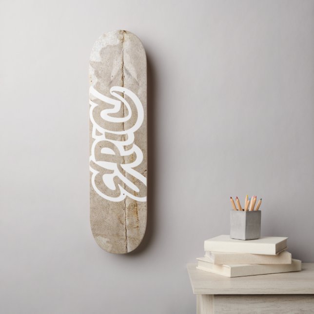 Epic Distressed Graffiti Street Art Lettering Skateboard Deck (Wall Art)