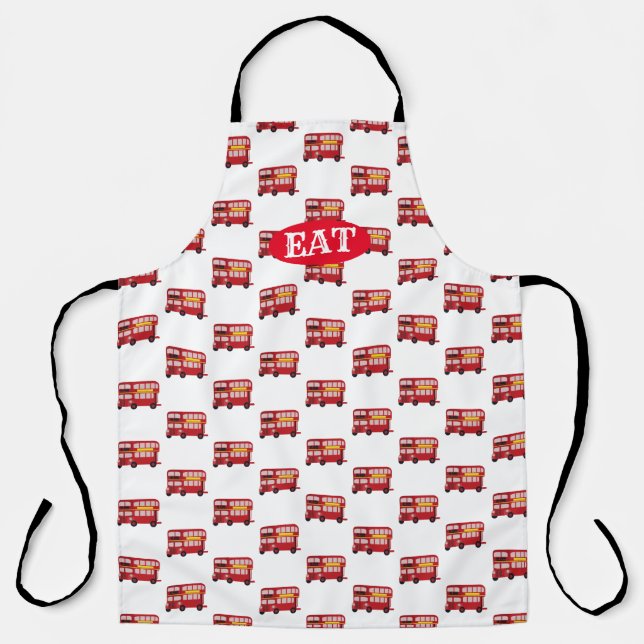 Epic Double Decker London Red Bus Apron (Front)