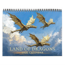 Epic Dragon Art Fantasy Calendar