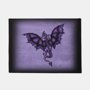 epic dragon purple doormat