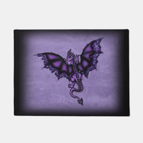 epic dragon purple doormat