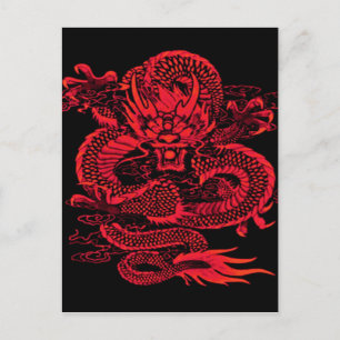 Epic Dragon Red Postcard