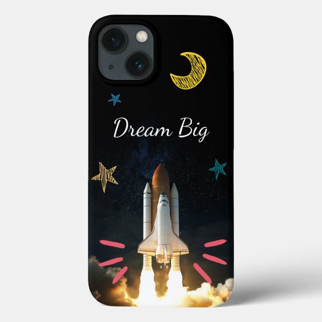 Epic Dream Big Space Shuttle Graphic Case-Mate iPhone Case (Back)