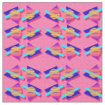 Epic Eighties Memphis Neon Triangle Patterns Fabric
