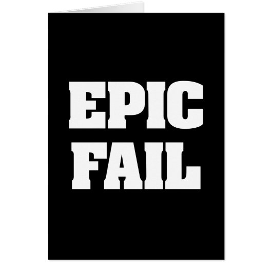 Epic Fail Cards (Front)