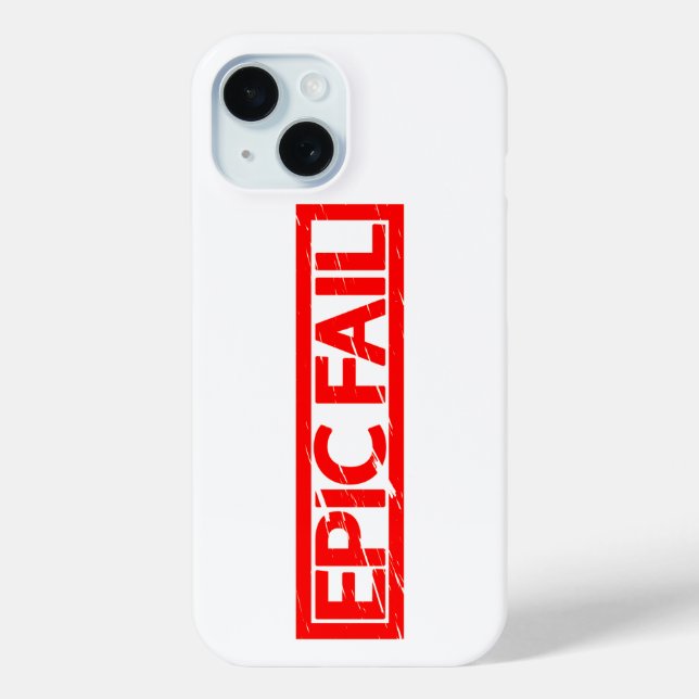 Epic Fail Stamp Case-Mate iPhone Case (Back)