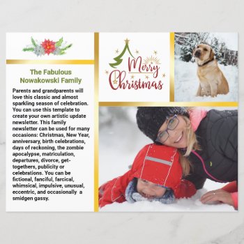 Epic Family Update Newsletter Christmas Fun Times by Zazzimsical at Zazzle