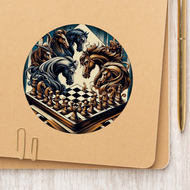 Epic Fantasy Chess with Knight Horses Patch (On Shoe Tip)