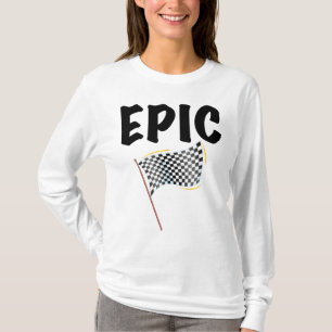 Epic Finish Line Checkered Racing Flag T-Shirt