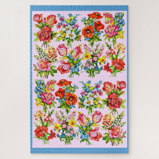 epic floral flower collection print jigsaw puzzle