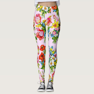 epic floral flower collection print leggings