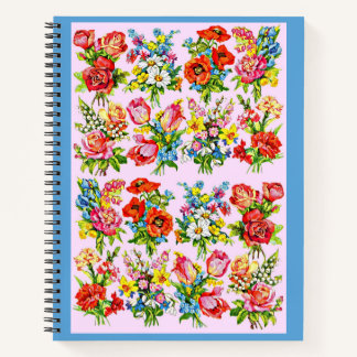 epic floral flower collection print notebook