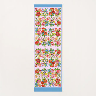 epic floral flower collection print yoga mat
