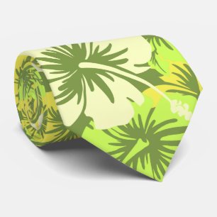 Epic Floral Hibiscus Hawaiian Necktie