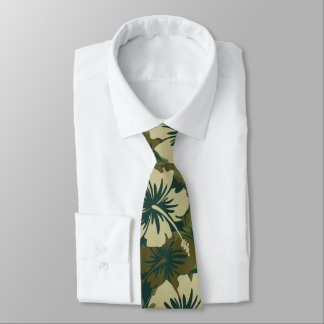 Epic Floral Hibiscus Hawaiian Two-sided Printed Neck Tie