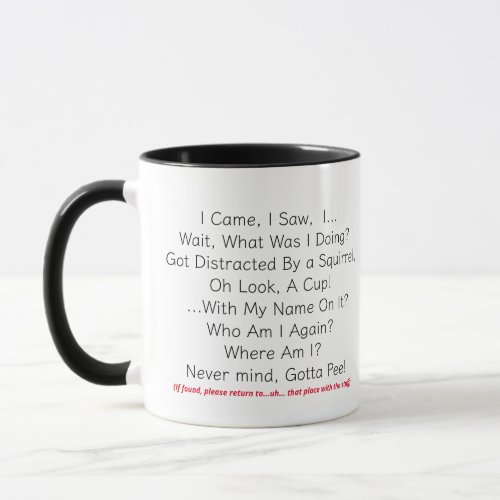 Epic Forgetfulness The Ultimate Distracted Mind Mug
