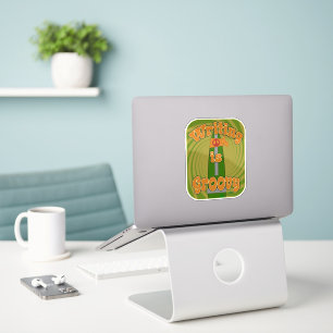 Epic Fun Groovy Hippie Pen Author Art Sticker