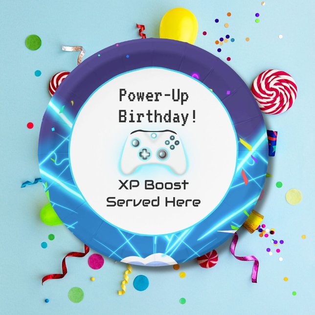 Epic Gamer Happy Birthday Critical Hit! Paper Plates (Creator Uploaded)