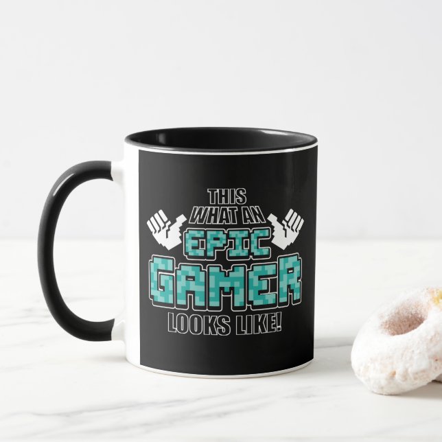 Epic Gamer Looks Like Mug (With Donut)