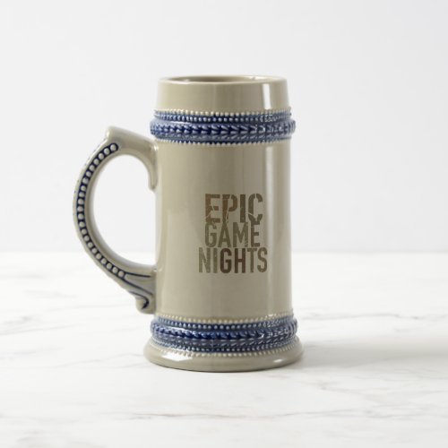 Epic Games Night Beer Stein
