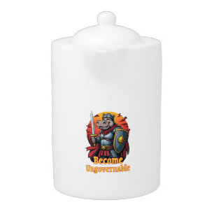 Epic Gladiator Warrior Moo Deng Hippo Become Ungov Teapot