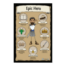 Epic Hero Classroom Posters - BLACK background