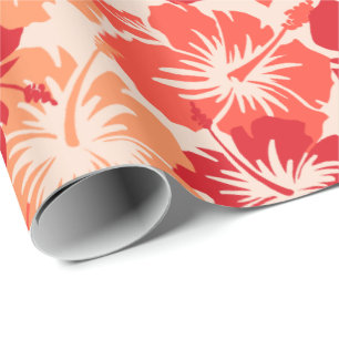 Epic Hibiscus Floral Hawaiian Wrapping Paper